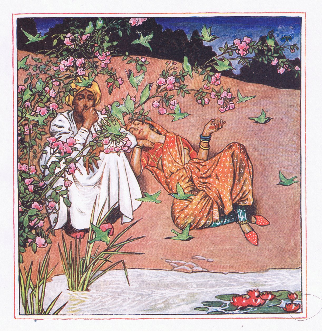 喜欢轻松，插图来自卡马花园（以及印度的其他歌词），1920年 作者 约翰·拜姆·李斯顿·肖
