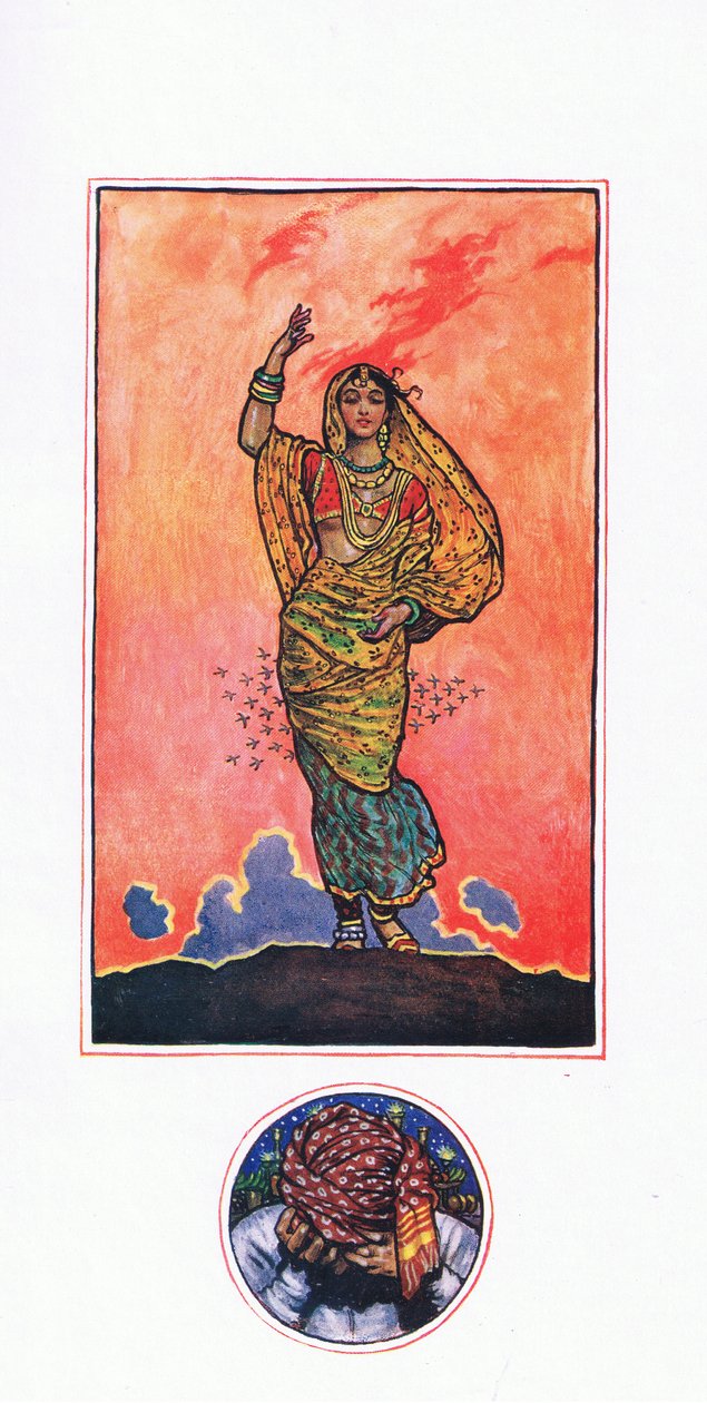 Mahomed Akram的回忆，来自Kama花园（以及印度的其他歌词）的插图，1920年 作者 约翰·拜姆·李斯顿·肖