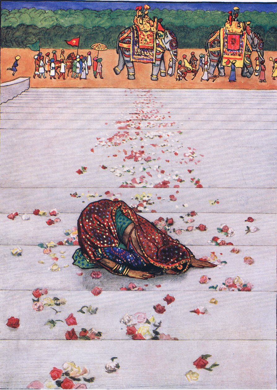 虔诚的奴隶之歌，插图来自“卡玛花园” 作者 约翰·拜姆·李斯顿·肖