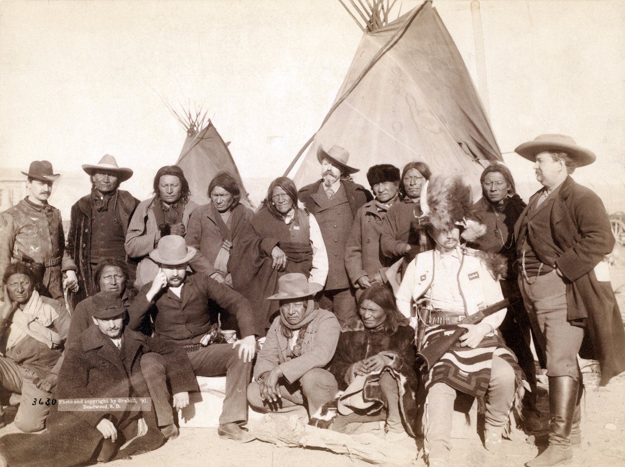 1891年，Pine Ridge的印第安酋长和美国官员 作者 约翰·CH·格拉比尔