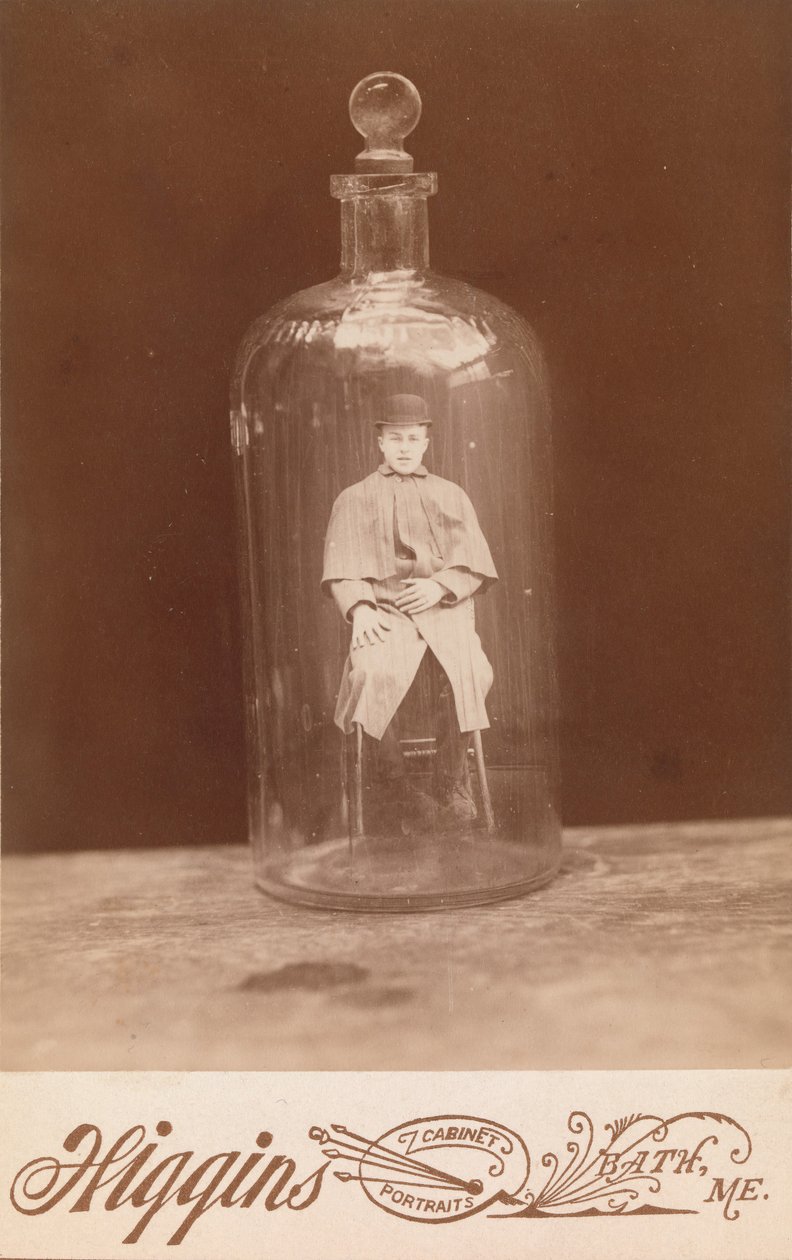 瓶中人，约1888年。 作者 约翰·C·希金斯