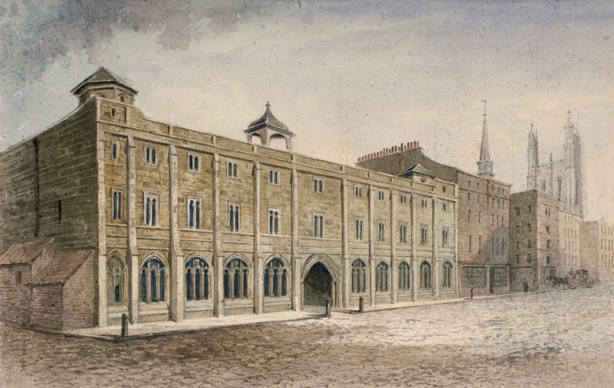 伦敦市Leadenhall，1785年 作者 约翰·卡特