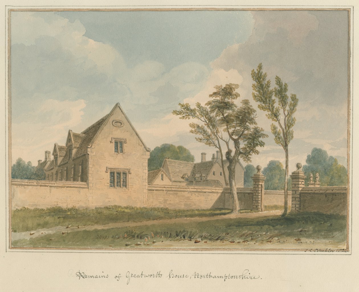 北安普敦郡-Greatworth House，1826年 作者 约翰·切塞尔·巴克勒