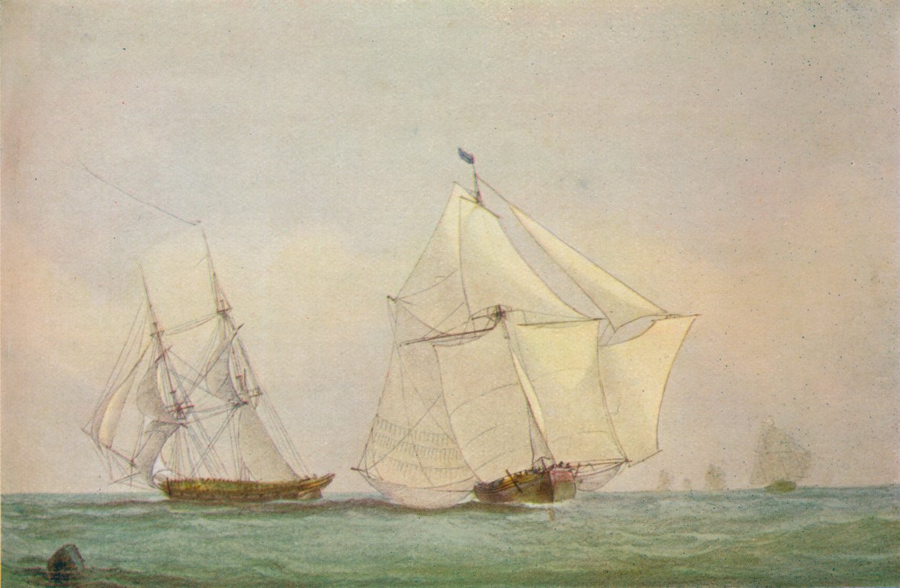 1838年10月，Leith Smack跑步游泳 作者 约翰·克里斯蒂安·史凯基