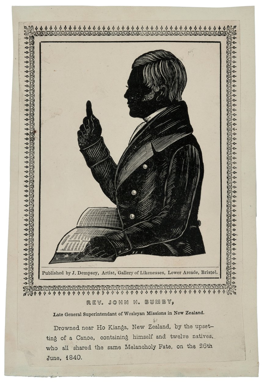 Rev. John H. Bumby，1840年（木版画） 作者 约翰·堂·登普西
