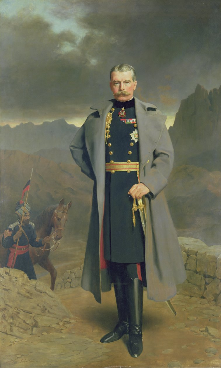 喀土穆的陆军元帅Earl Kitchener 作者 约翰·科利尔