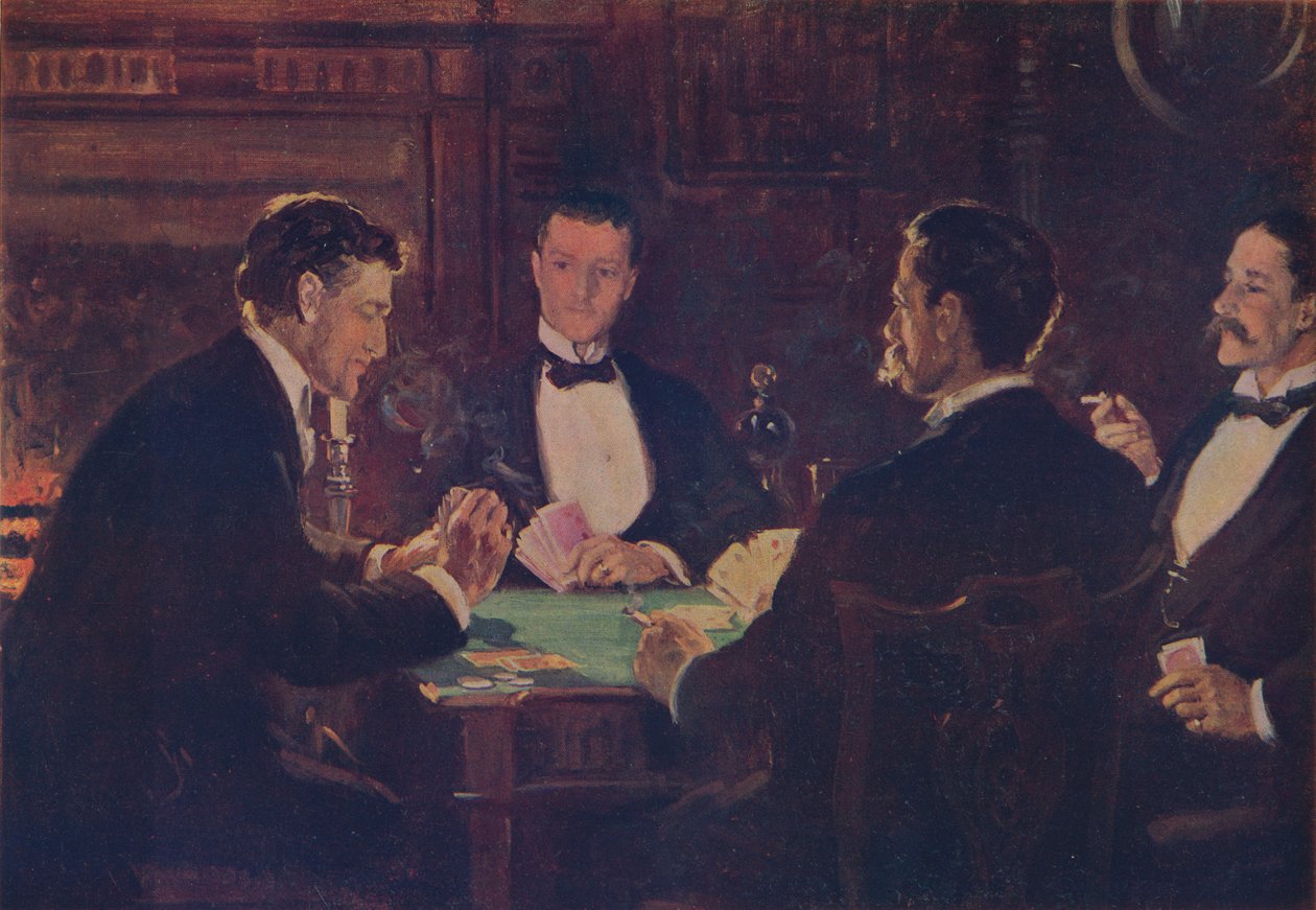 惠斯球员，c1900，c1915 作者 约翰·科利尔