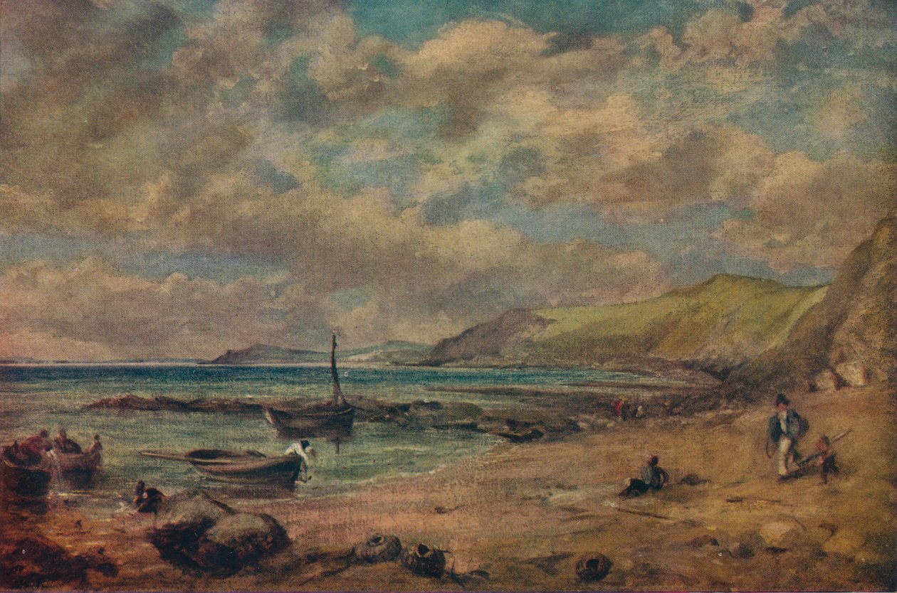 切斯尔海滩（Chesil Beach），十八世纪末-十九世纪初，1943年。 作者 约翰·康斯特勃