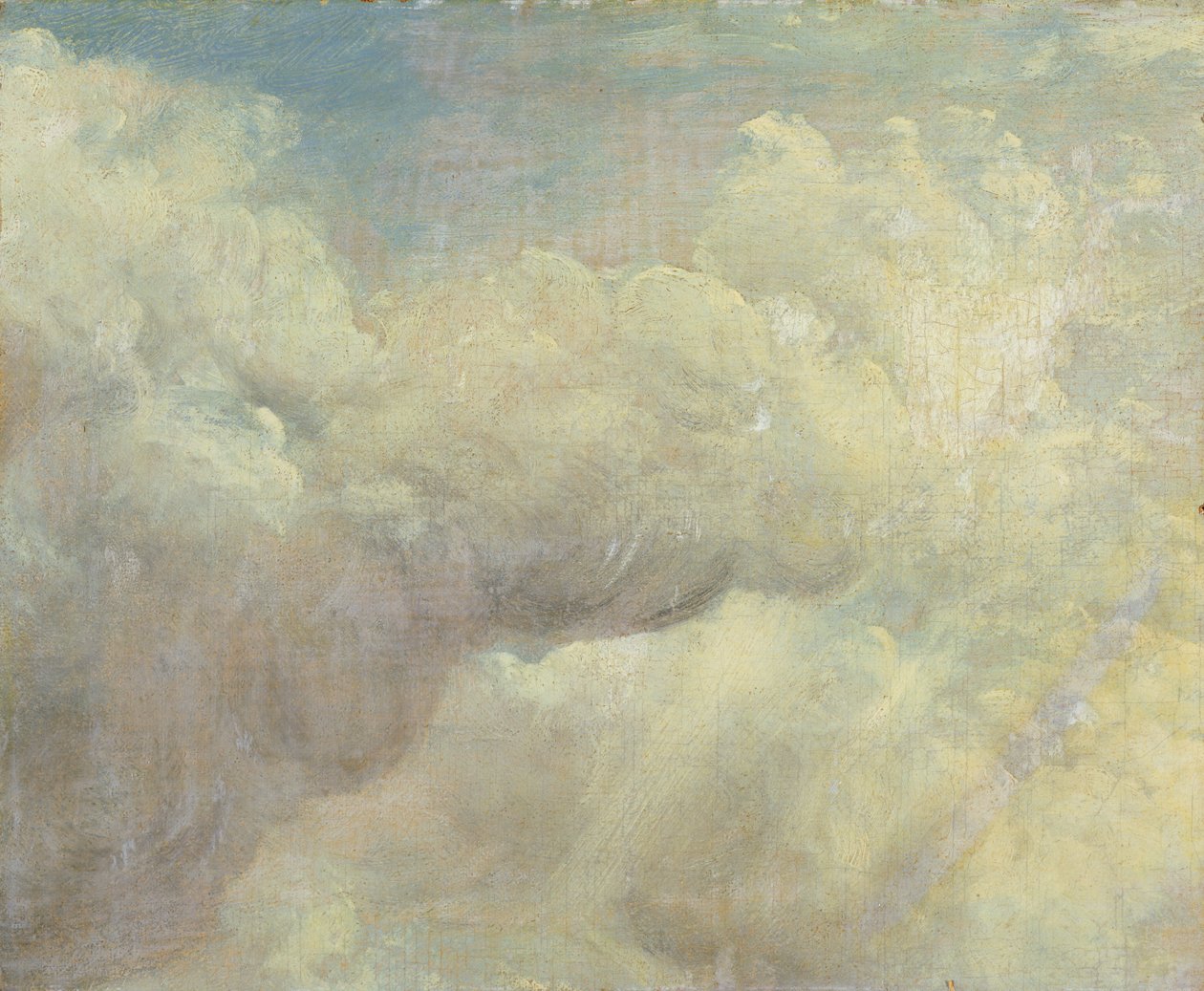 Cloud Study，c.1821（布面油画） 作者 约翰·康斯特勃