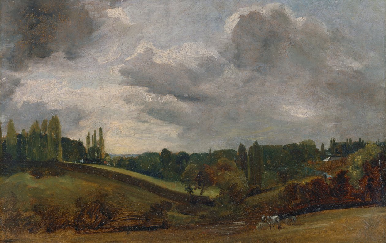 东Bergholt，约1813年。 作者 约翰·康斯特勃