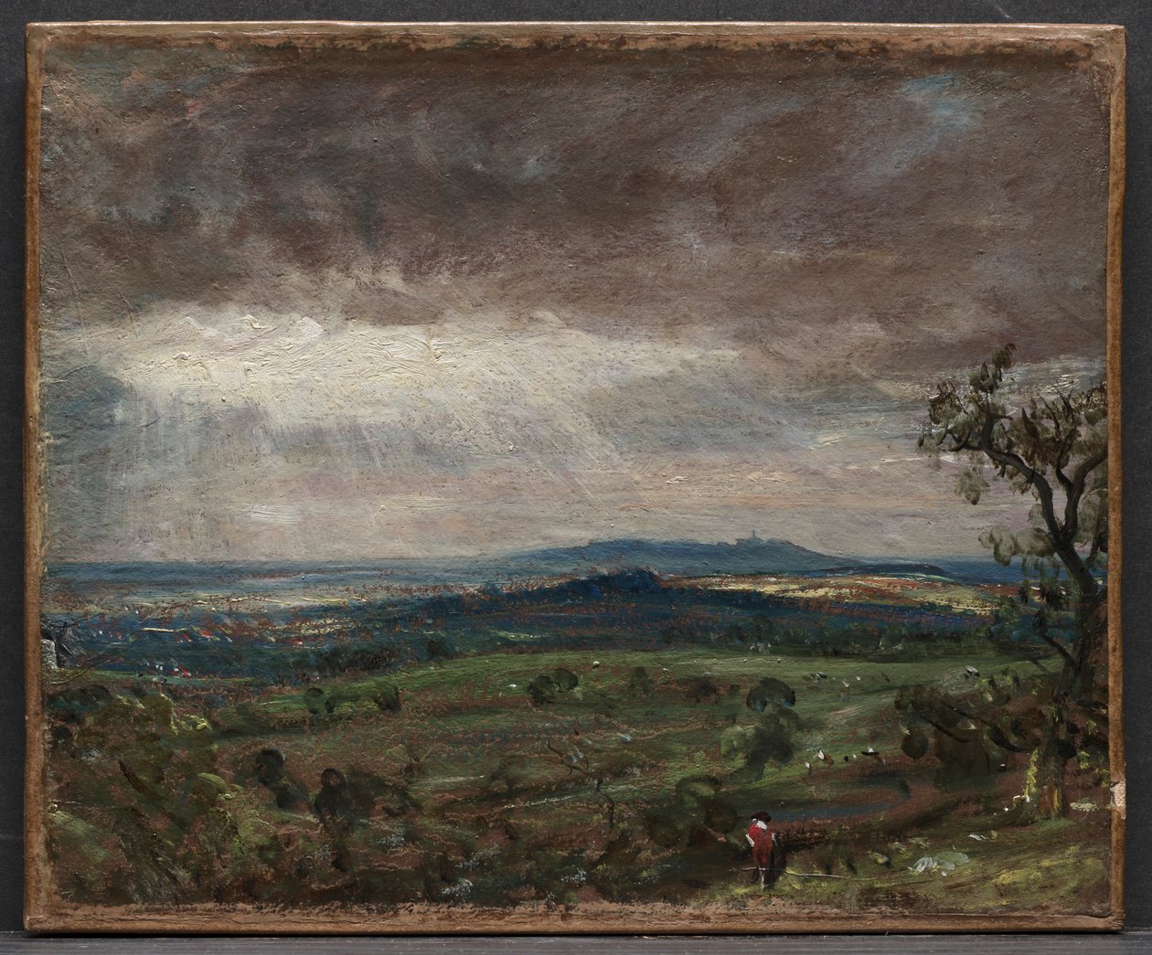汉普斯特德·希思（Hampstead Heath），《朝耙耙看》 c。 1821。 作者 约翰·康斯特勃