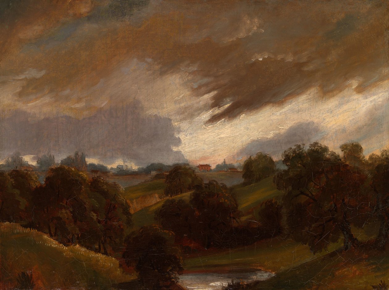 Hampstead, Stormy Sky 作者 约翰·康斯特勃