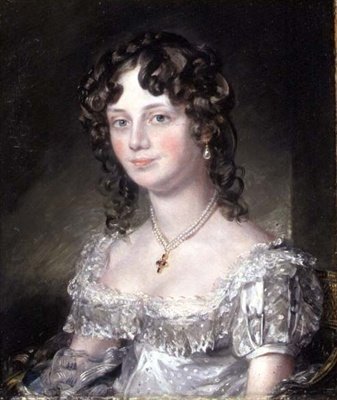 玛丽·费希尔夫人的肖像，约翰·费希尔的妻子，1816年伯克郡的副主教（见74982） 作者 约翰·康斯特勃