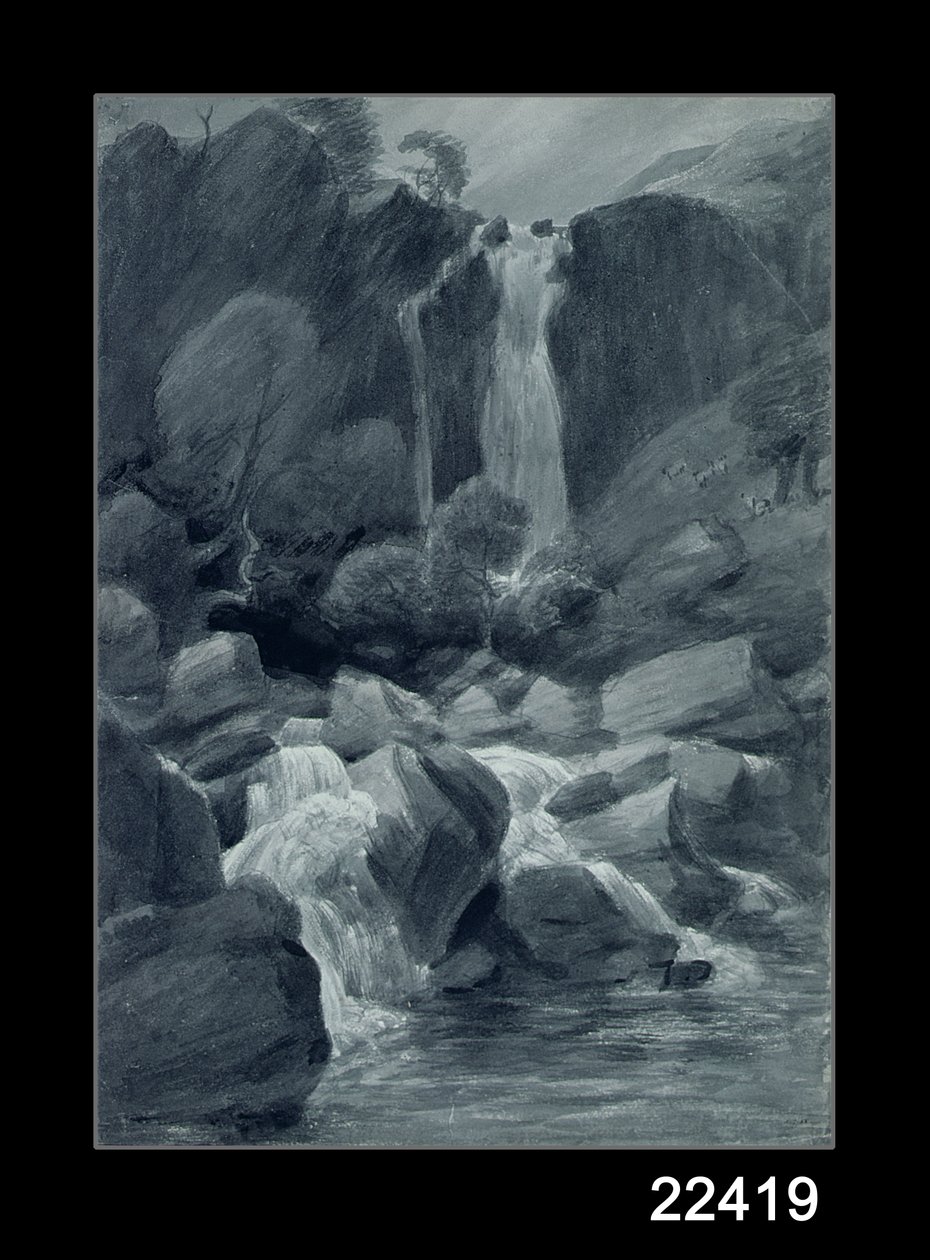 Taylor Ghyll，Styrow Head，Borrowdale，1806 作者 约翰·康斯特勃