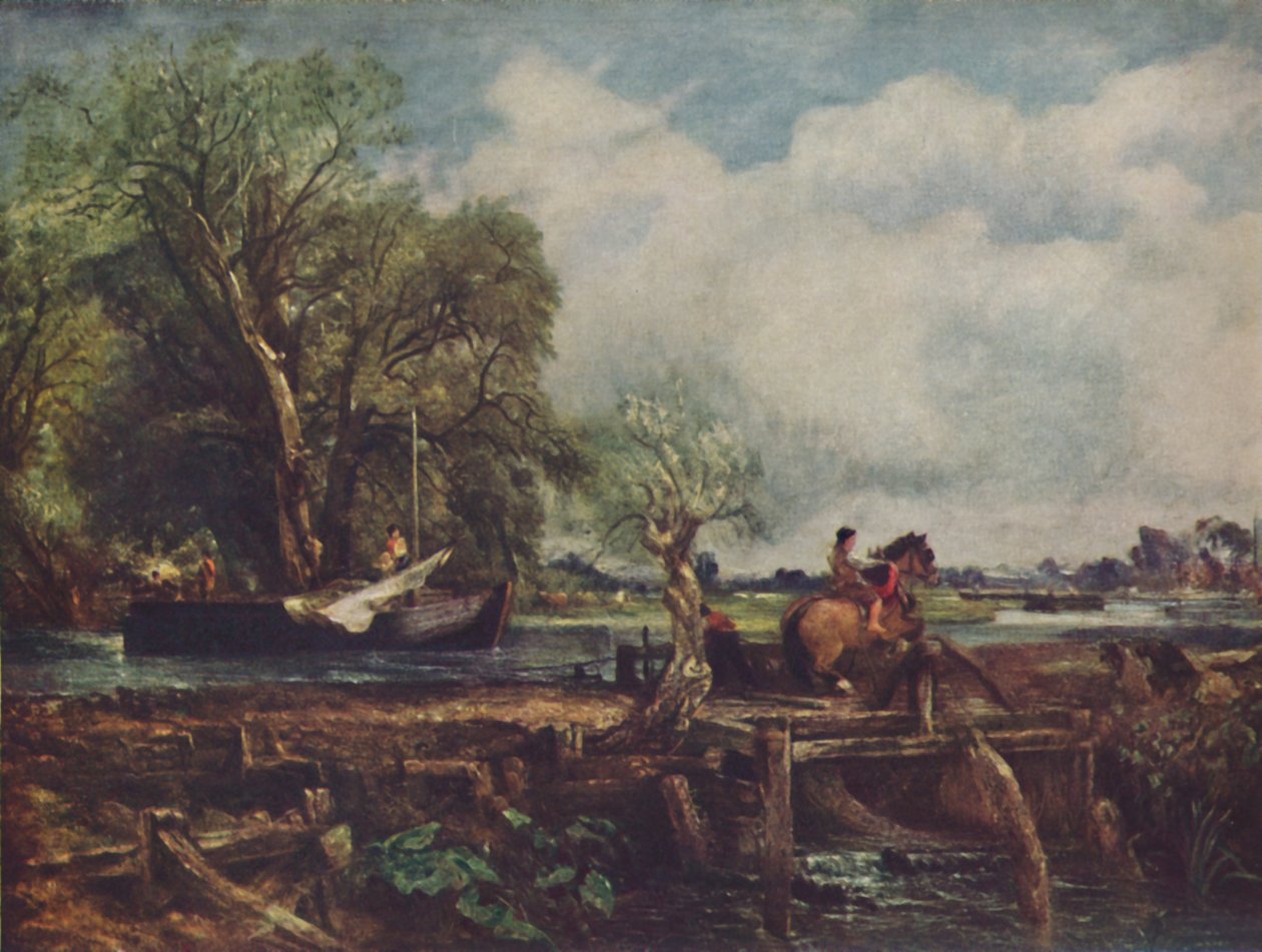 跃马，1825年，c1950年。 作者 约翰·康斯特勃