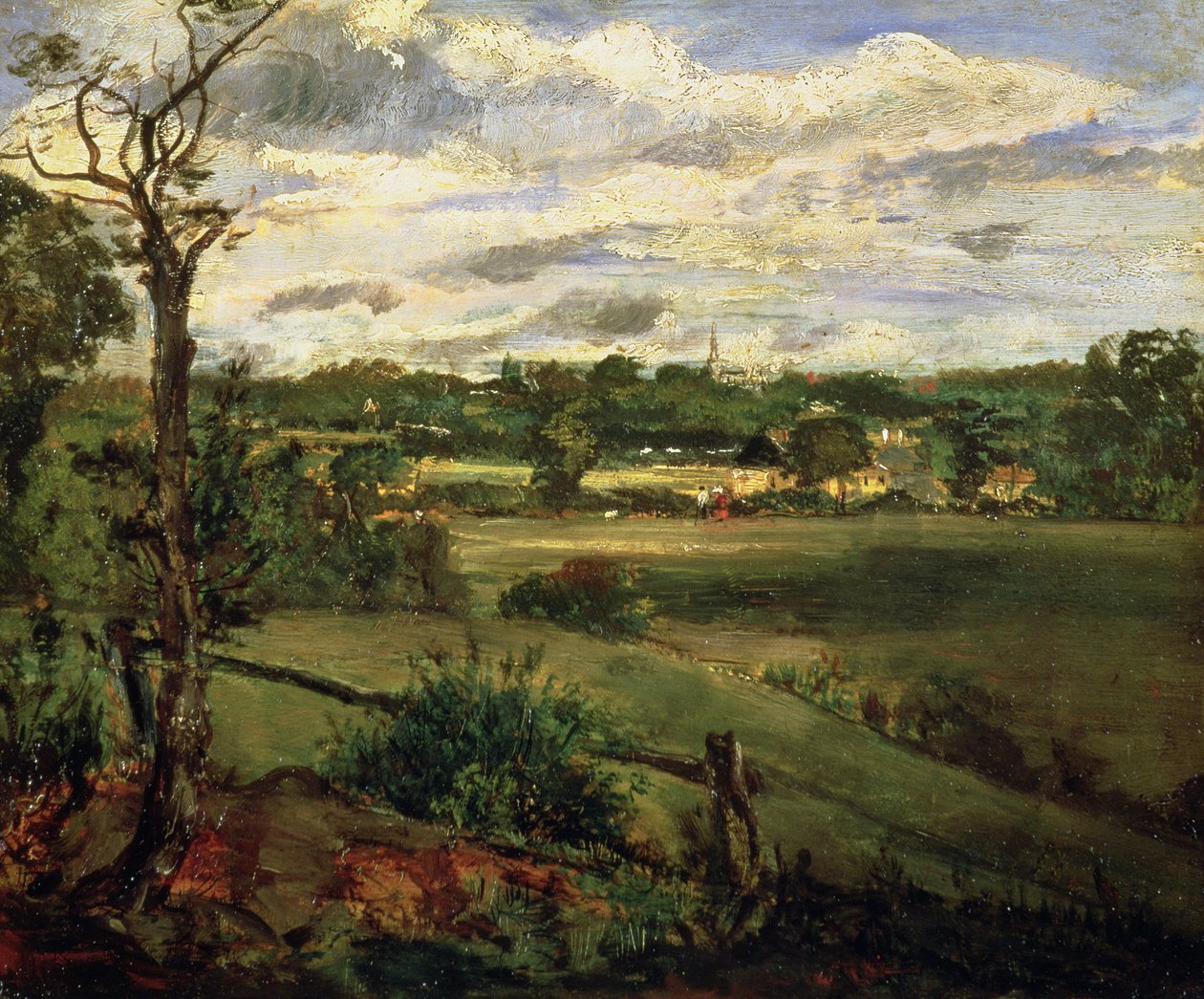 汉普斯特德·希思（Hampstead Heath）的海格特（Highgate）景，约1834年 作者 约翰·康斯特勃
