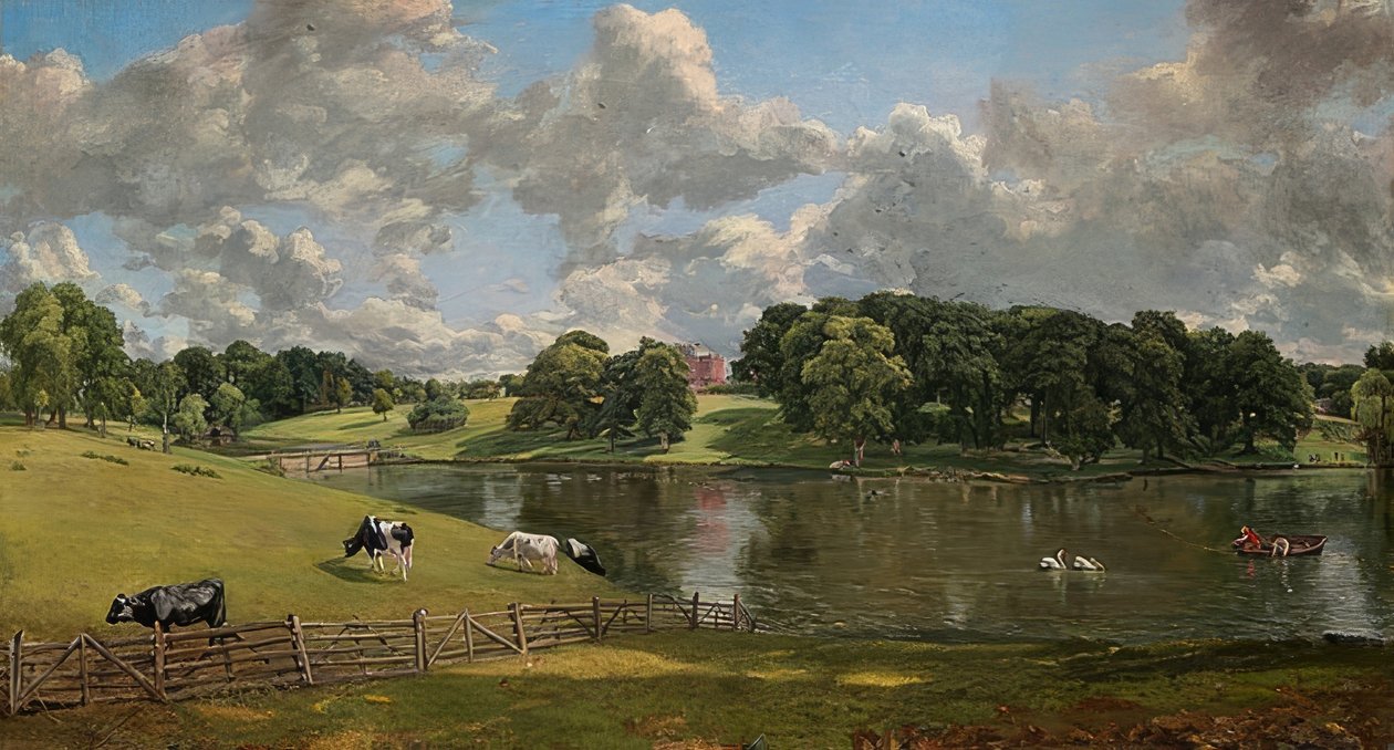埃塞克斯（Essex）威文霍公园（Wivenhoe Park）。 1816年 作者 约翰·康斯特勃