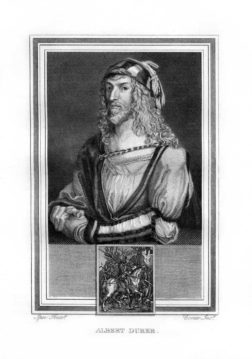 阿尔伯特·杜勒（Albert Durer），德国北方文艺复兴时期的画家和雕刻师，1825年。 作者 约翰·科纳