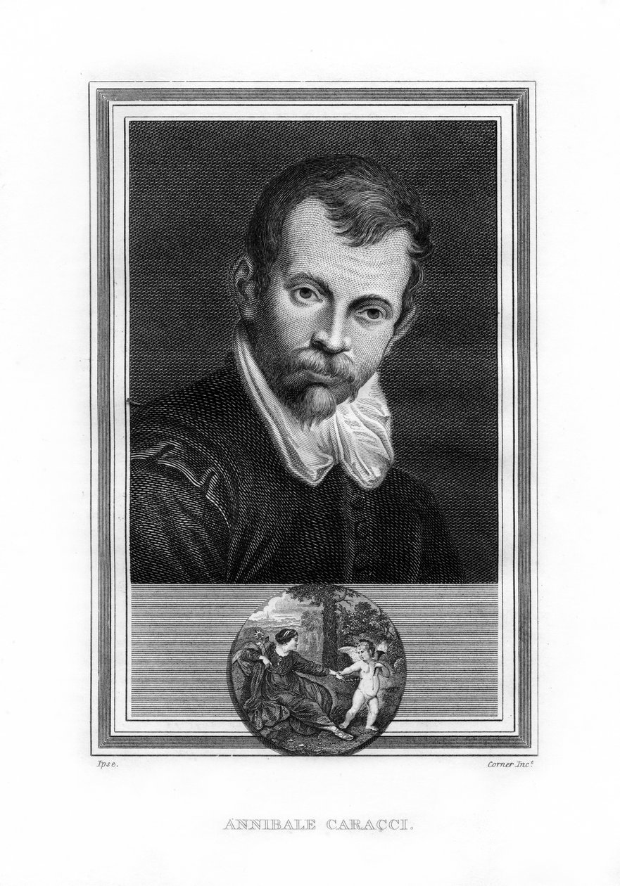 Annibale Carracci，意大利巴洛克画家，1825年。 作者 约翰·科纳