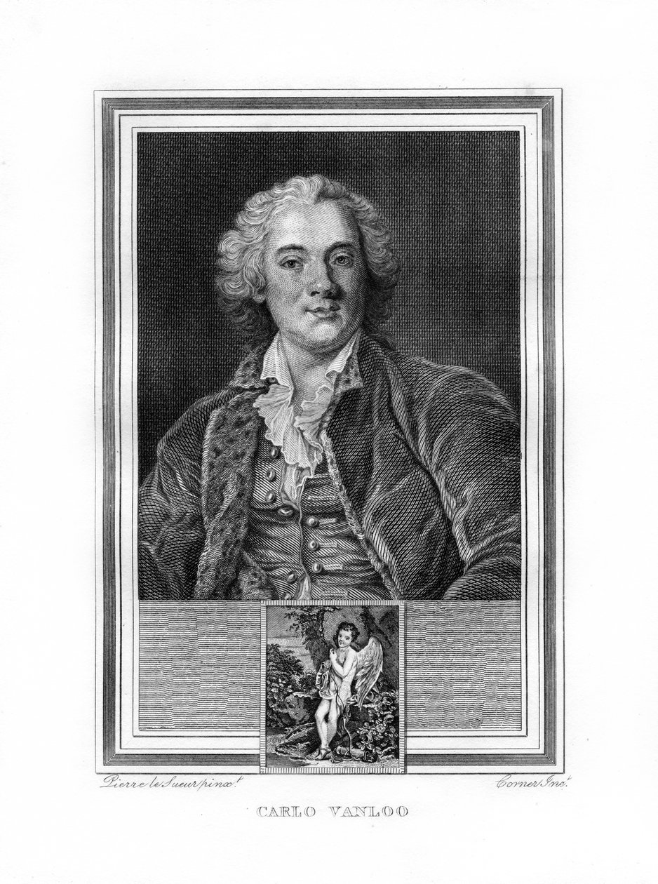 Carle或Charles-Andre van Loo，法国主题画家，1825年。 作者 约翰·科纳
