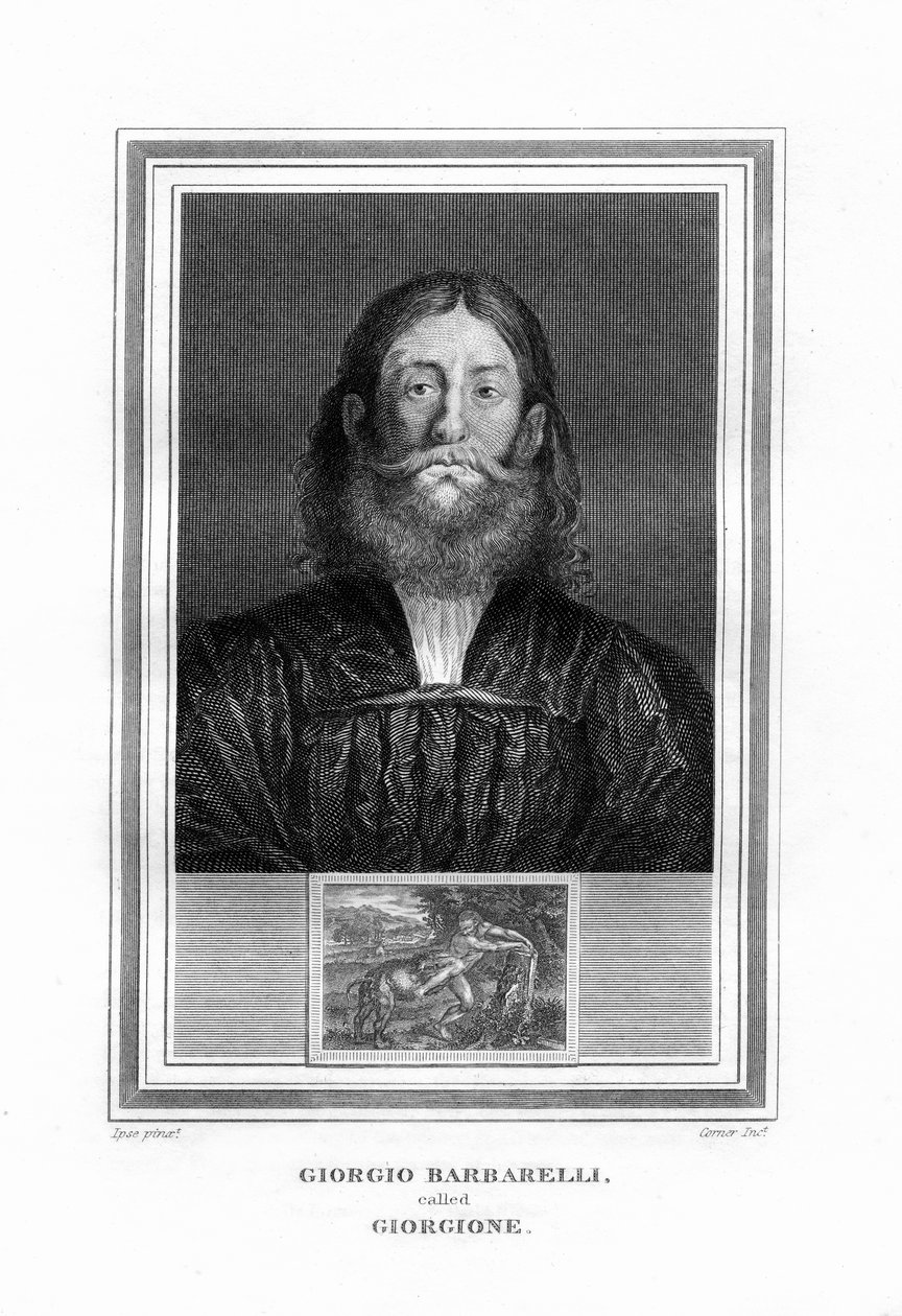 Giorgione，意大利文艺复兴时期的高级画家，1825年。 作者 约翰·科纳