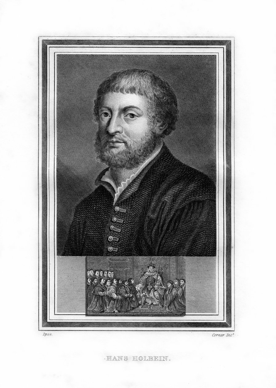 汉斯·霍尔拜因（Hans Holbein），德国北方文艺复兴时期画家，1825年。 作者 约翰·科纳