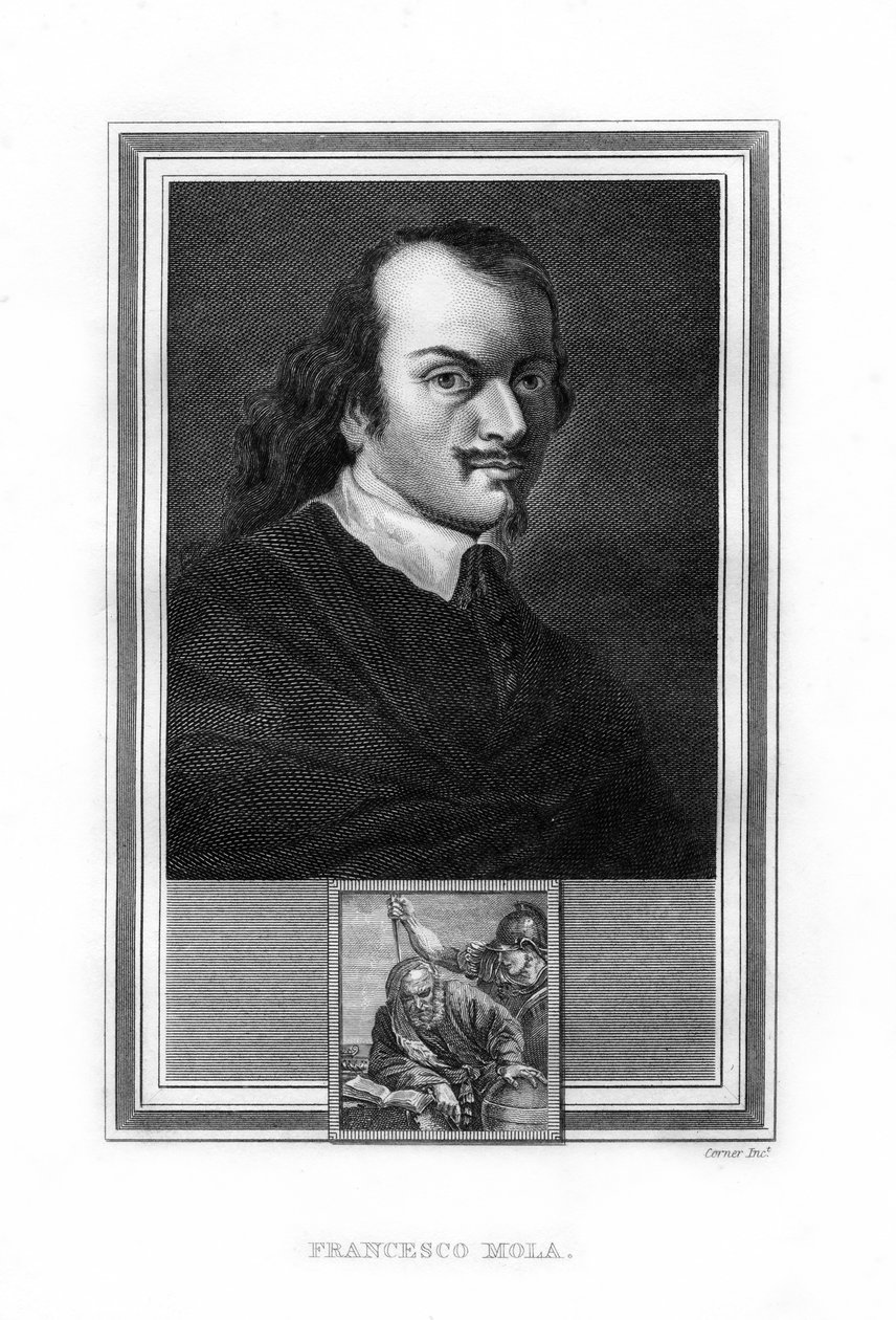 Pier Francesco Mola，意大利巴洛克画家，1825年。 作者 约翰·科纳