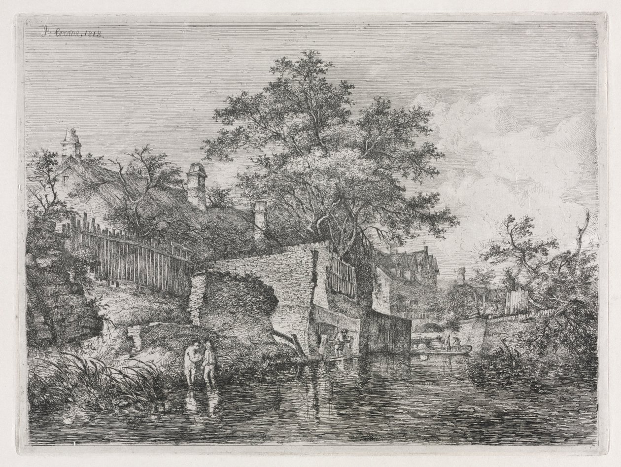新磨坊前线，1813年。 作者 约翰·克罗姆