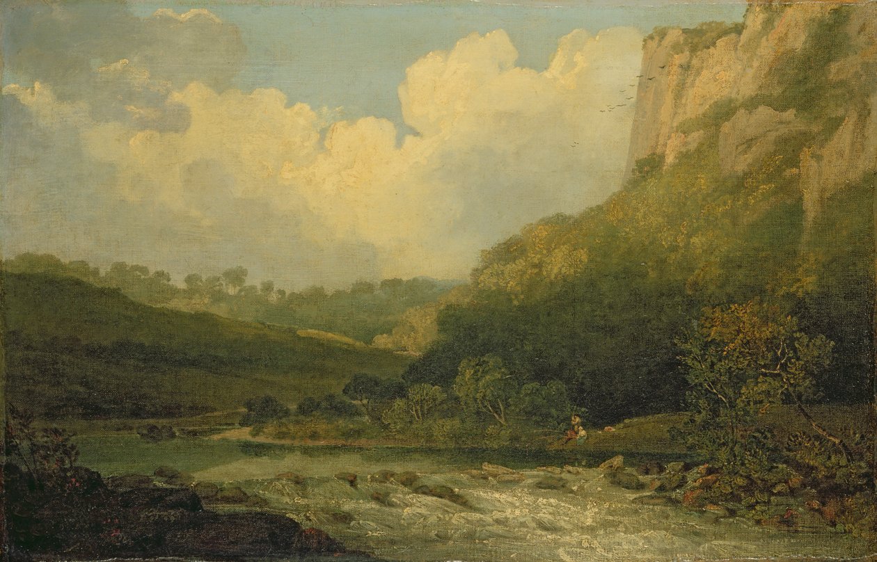High Tor，马特洛克，1811年 作者 约翰·克罗姆