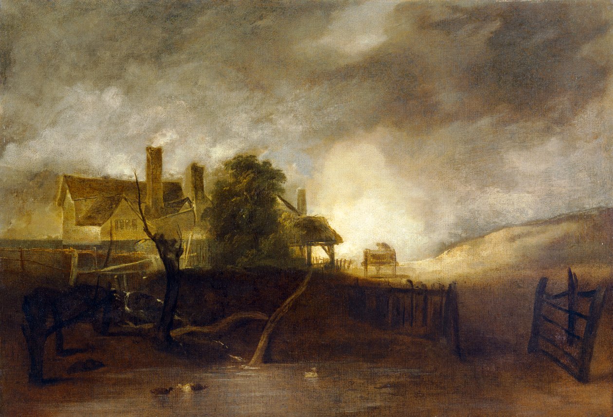 石灰窑，约 1805/06 年（布面油画） 作者 约翰·克罗姆