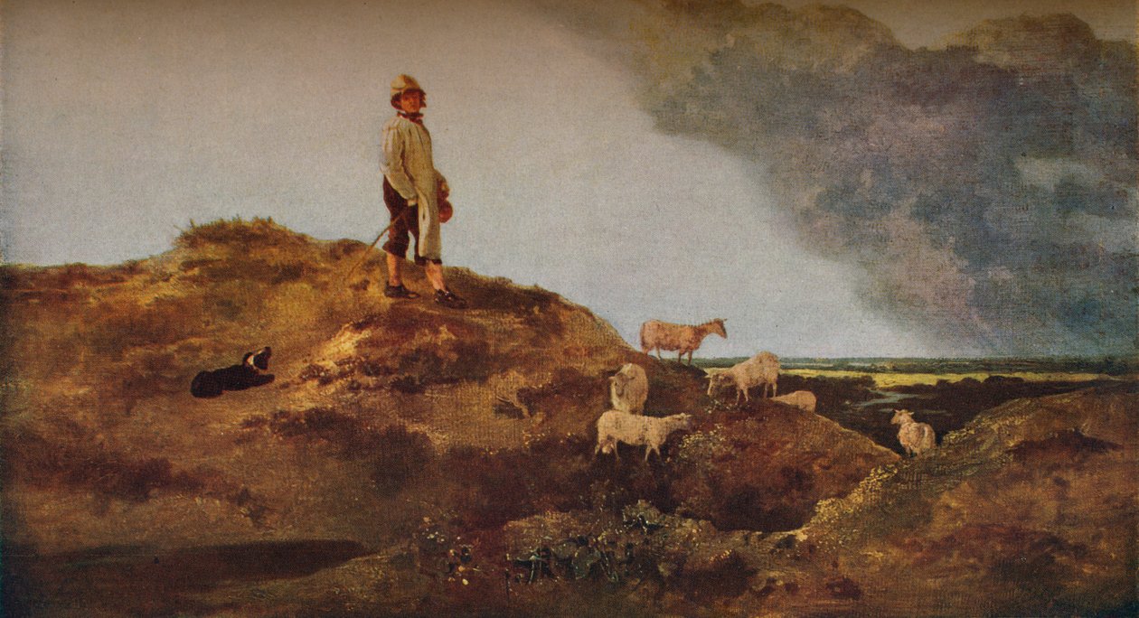 c1812年，在诺里奇附近的Mousehold Heath上查看。 作者 约翰·克罗姆