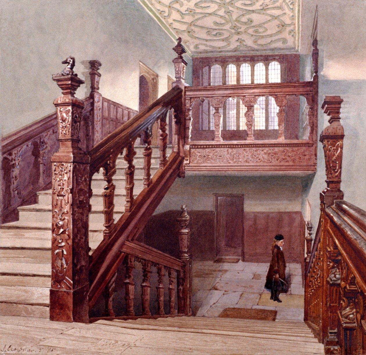 查特豪斯，伦敦，1885年 作者 约翰·克劳瑟