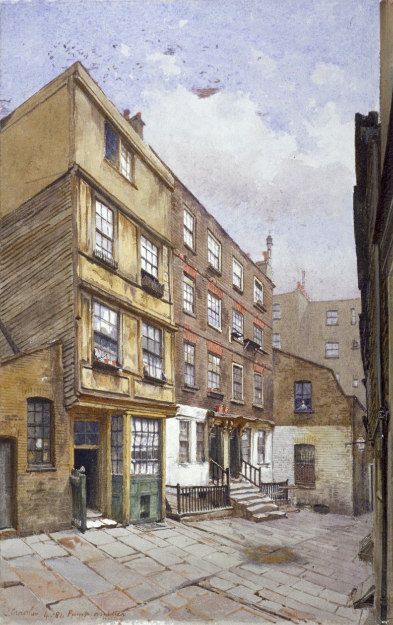 伦敦Chancery Lane的刑事法庭，1881年 作者 约翰·克劳瑟
