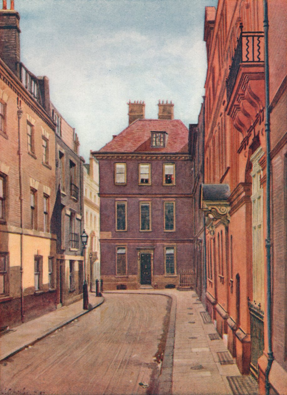 伦敦威斯敏斯特市Delahay Street的Jeffreys House法官，建于1880年左右，建于1880年。 作者 约翰·克劳瑟