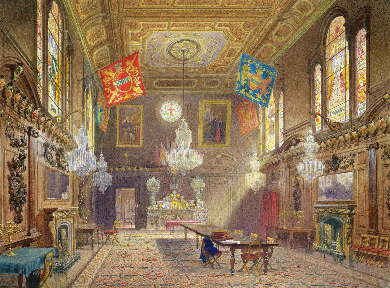 1901年Mercers公司的Livery Hall 作者 约翰·克劳瑟