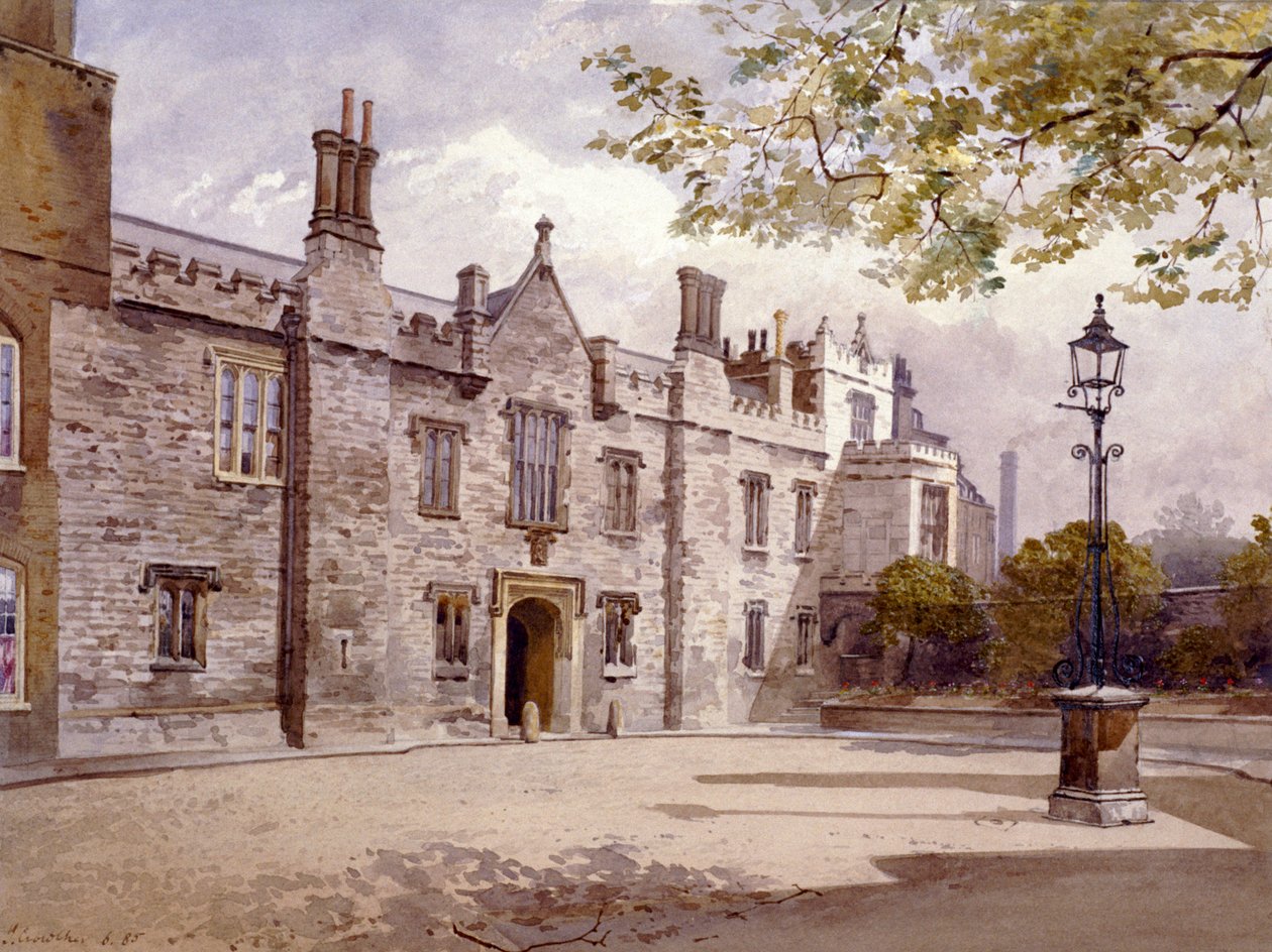 主人的小屋，Charterhouse，伦敦，1885年 作者 约翰·克劳瑟