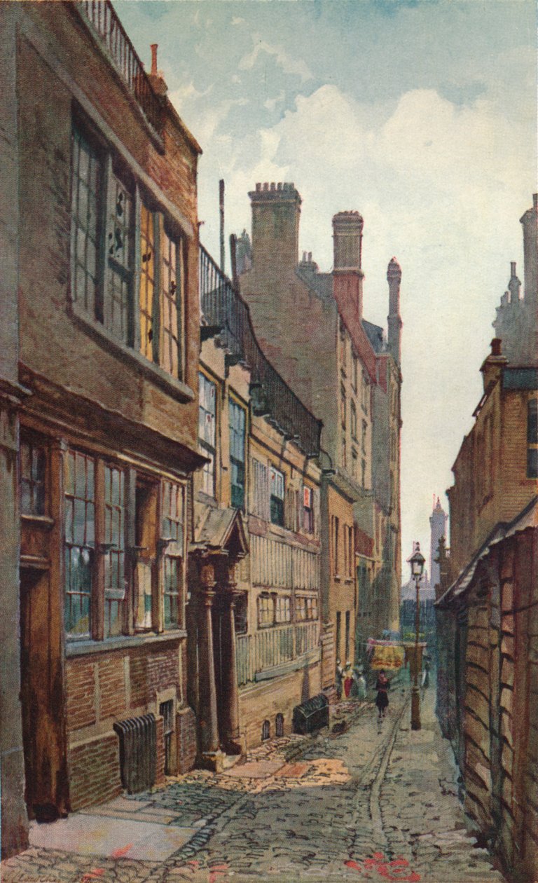 斯特兰德·莱恩（Strand Lane），望着河，1926 作者 约翰·克劳瑟