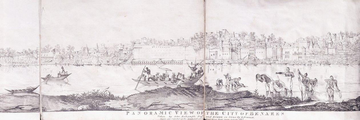 贝纳雷斯市全景，1827年 作者 约翰·达林普