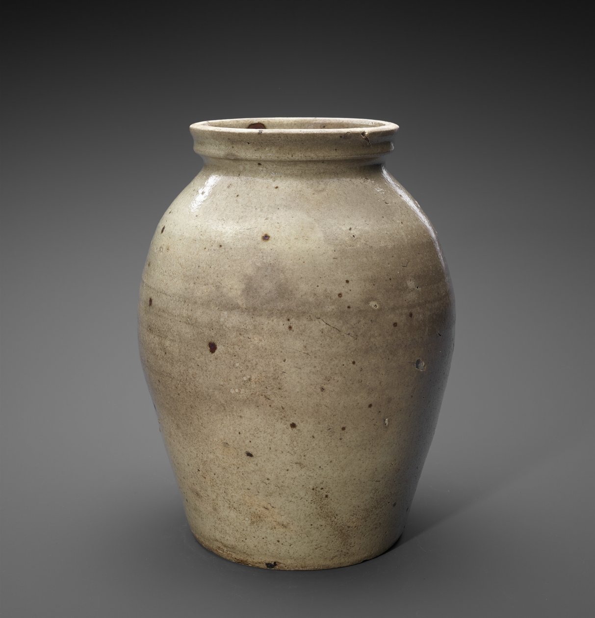 罐子，C。 1850-1883（碱釉陶瓷） 作者 约翰·戴维斯（attr.to）豹