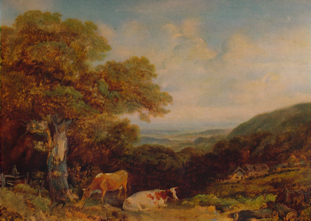 有牛的风景》，1847年，1935年 作者 约翰·迪尔曼