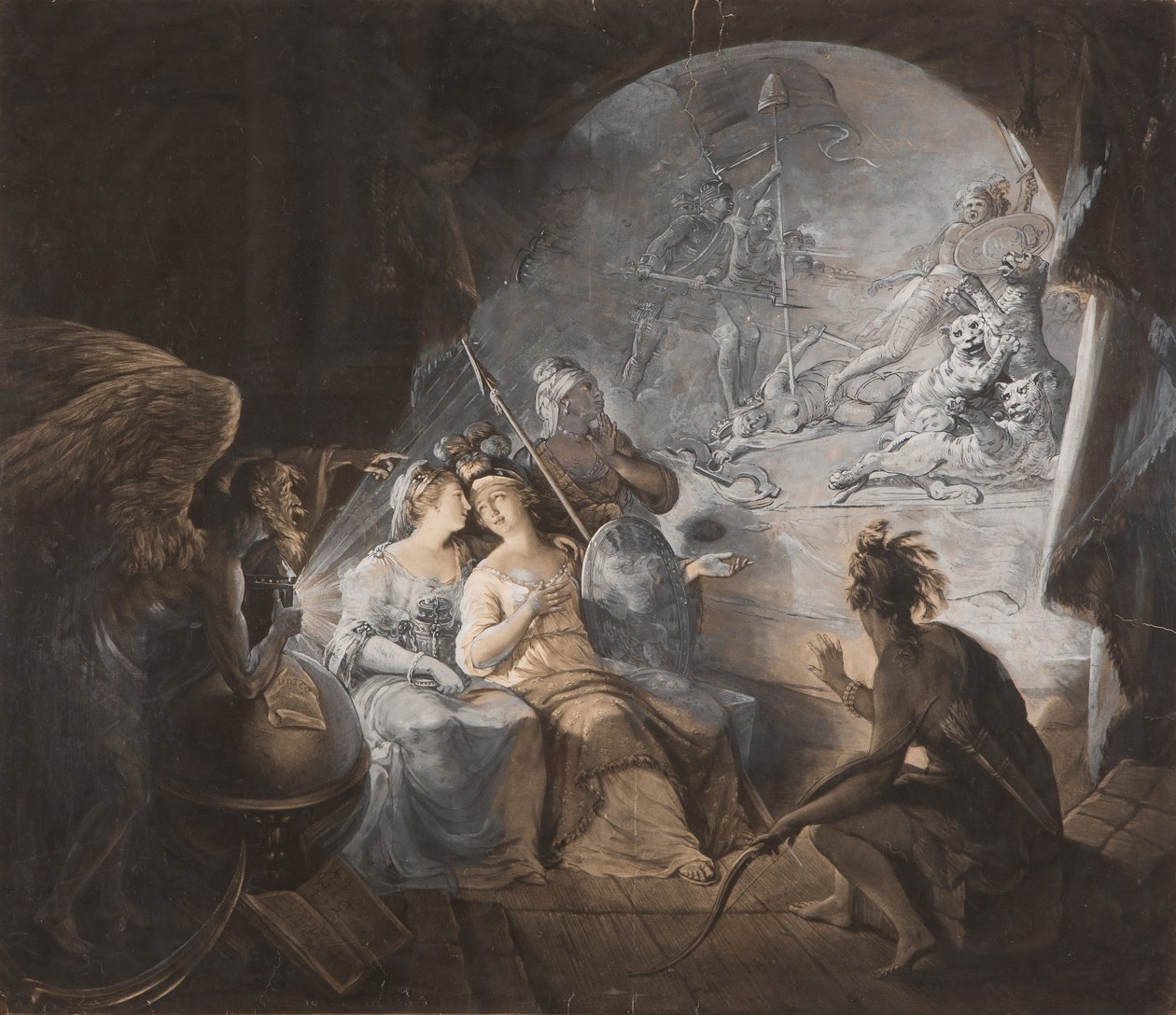 The Tea-Tax-Tempest The Oracle, 1774. 作者 约翰·迪克森