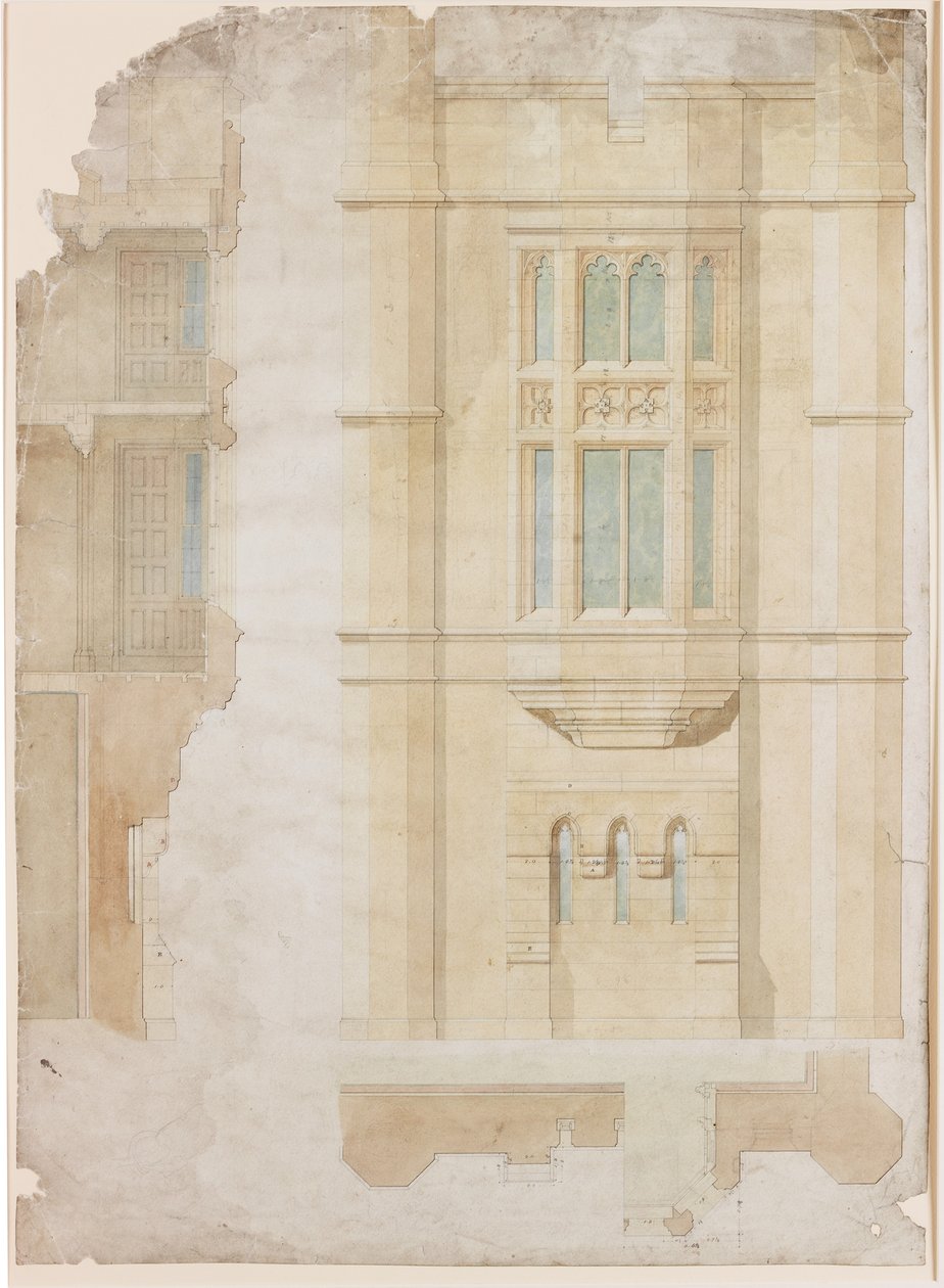 Oriel Window，Holme Eden（墨水）的设计 作者 约翰·多布森