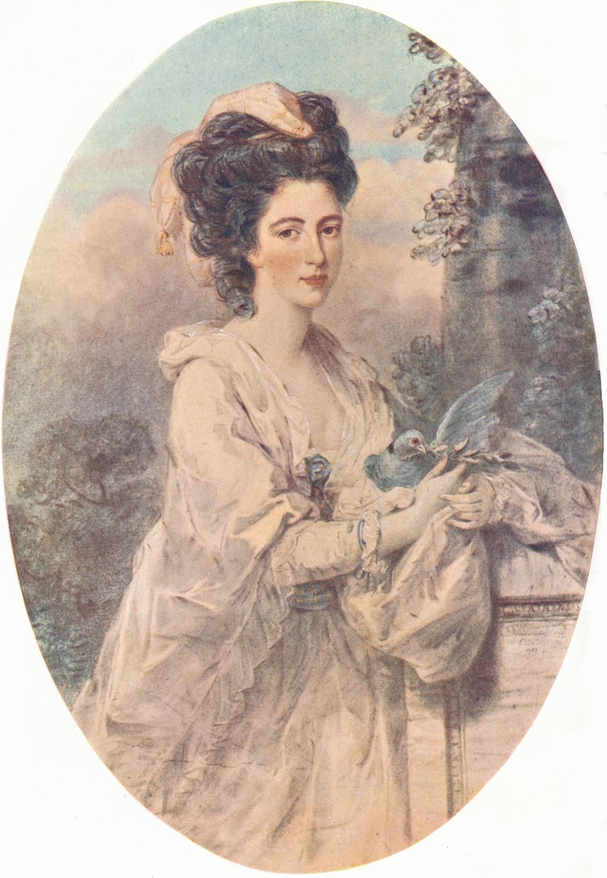 伊莎贝拉·亨特小姐（Isabella Hunter），1781年，1907年 作者 约翰·唐曼