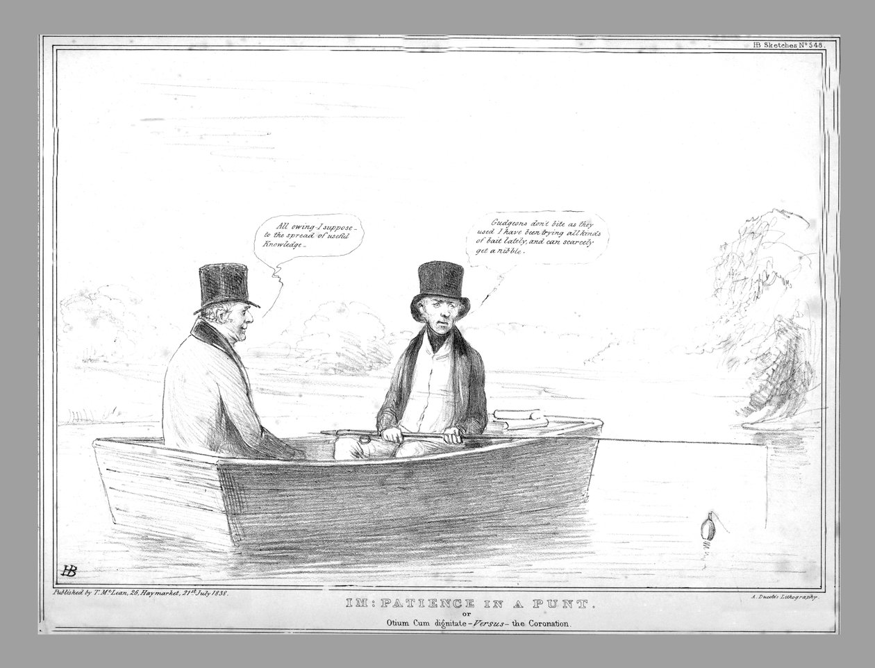我：在平底船耐心。对战 -   - 加冕，1838或有尊严休闲。 作者 约翰·道尔