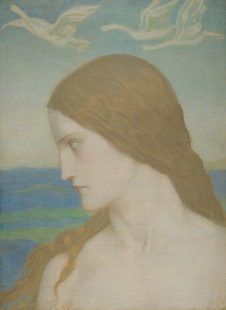 永远不会完成的金星，1910-20（画布上的蛋彩画） 作者 约翰邓肯