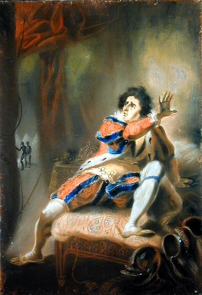 约翰-菲利普-肯布尔（1757-1823）--莎士比亚的《理查三世》（牛皮纸上的粉彩画 作者 约翰·埃克斯坦