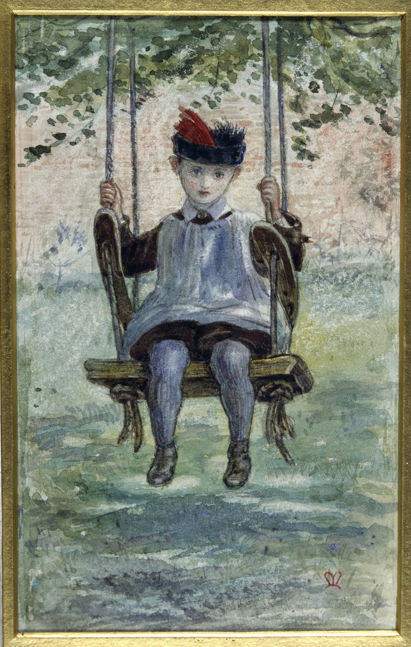 秋千上的男孩（水彩画 作者 约翰·埃弗里特·米莱斯