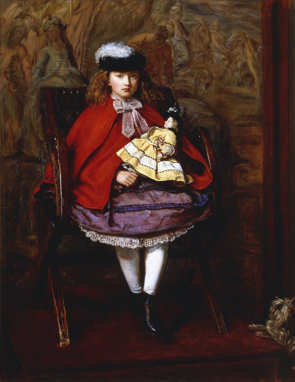 礼来（Lilly），约翰诺布尔（John Noble）的女儿，1864年 作者 约翰·埃弗里特·米莱斯