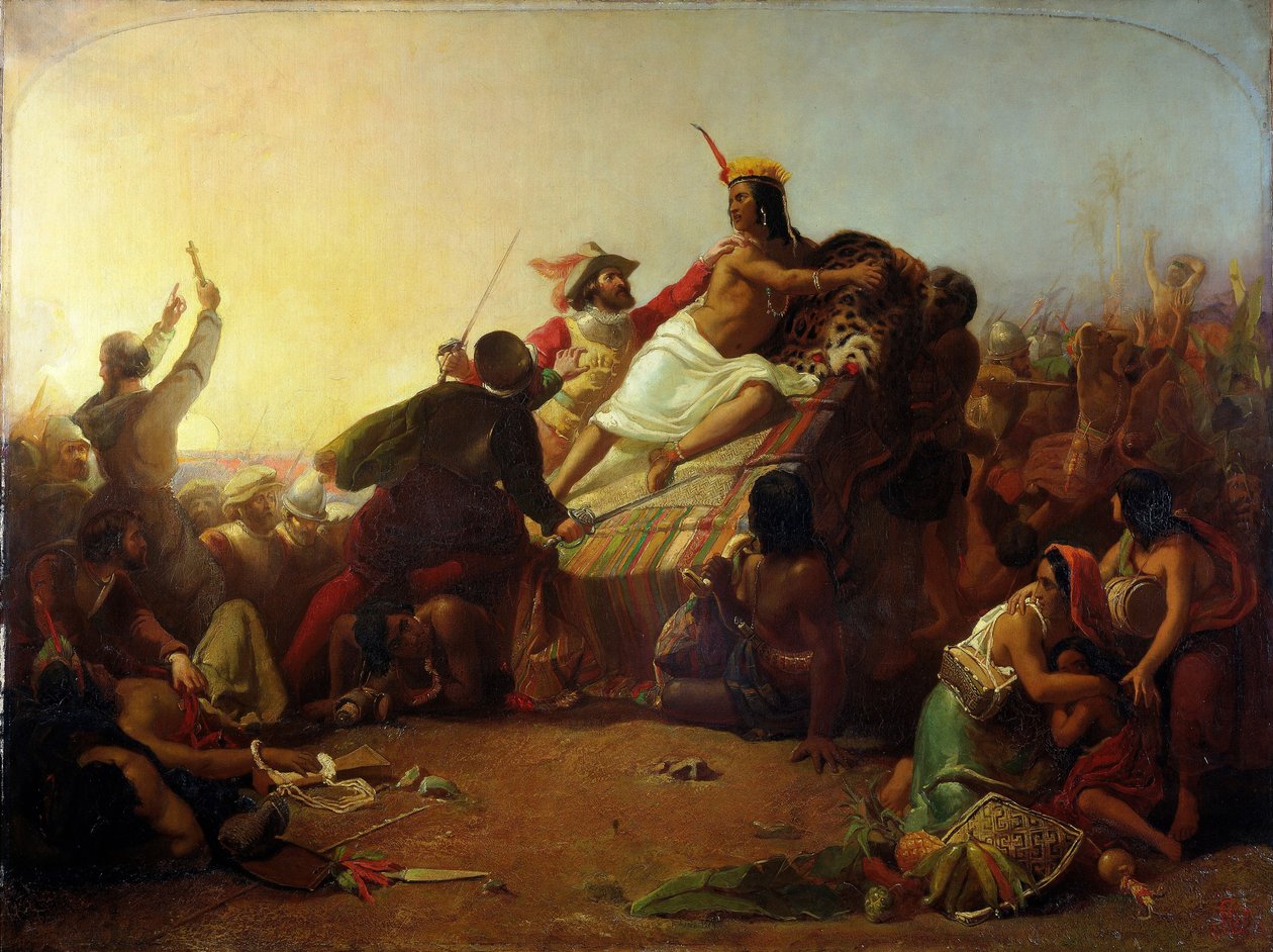 皮萨罗（Pizarro）夺取秘鲁印加人，1846年 作者 约翰·埃弗里特·米莱斯