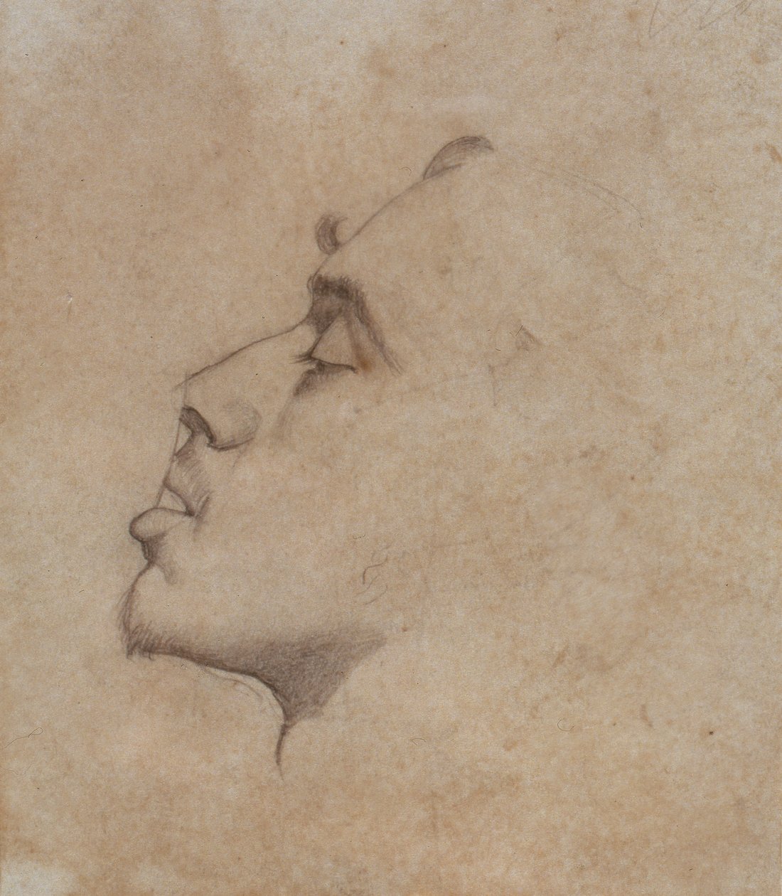 Dante Gabriel Rossetti的肖像头（1828-82） 作者 约翰·埃弗里特·米莱斯